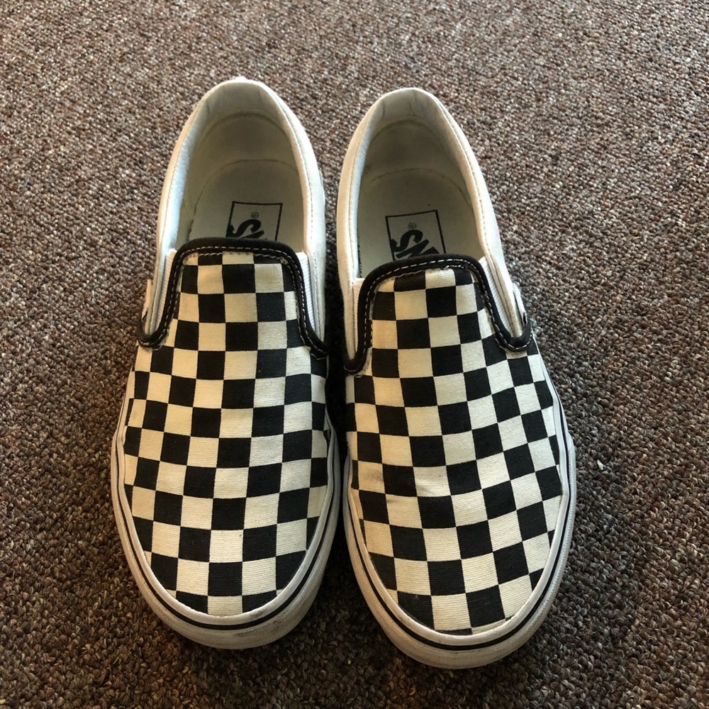 Checkered Slip-on Vans Size 5.5